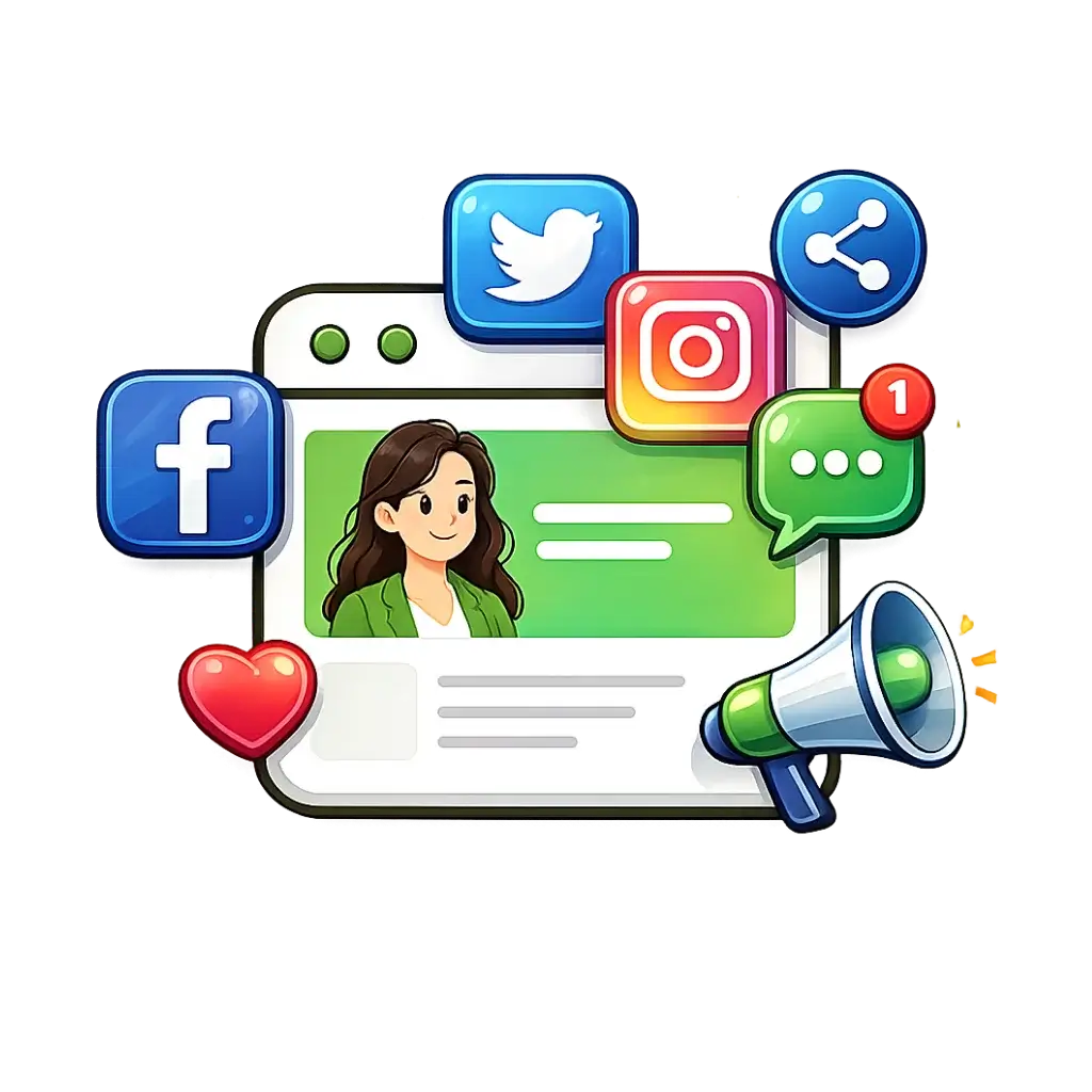 Icône audit réseaux sociaux