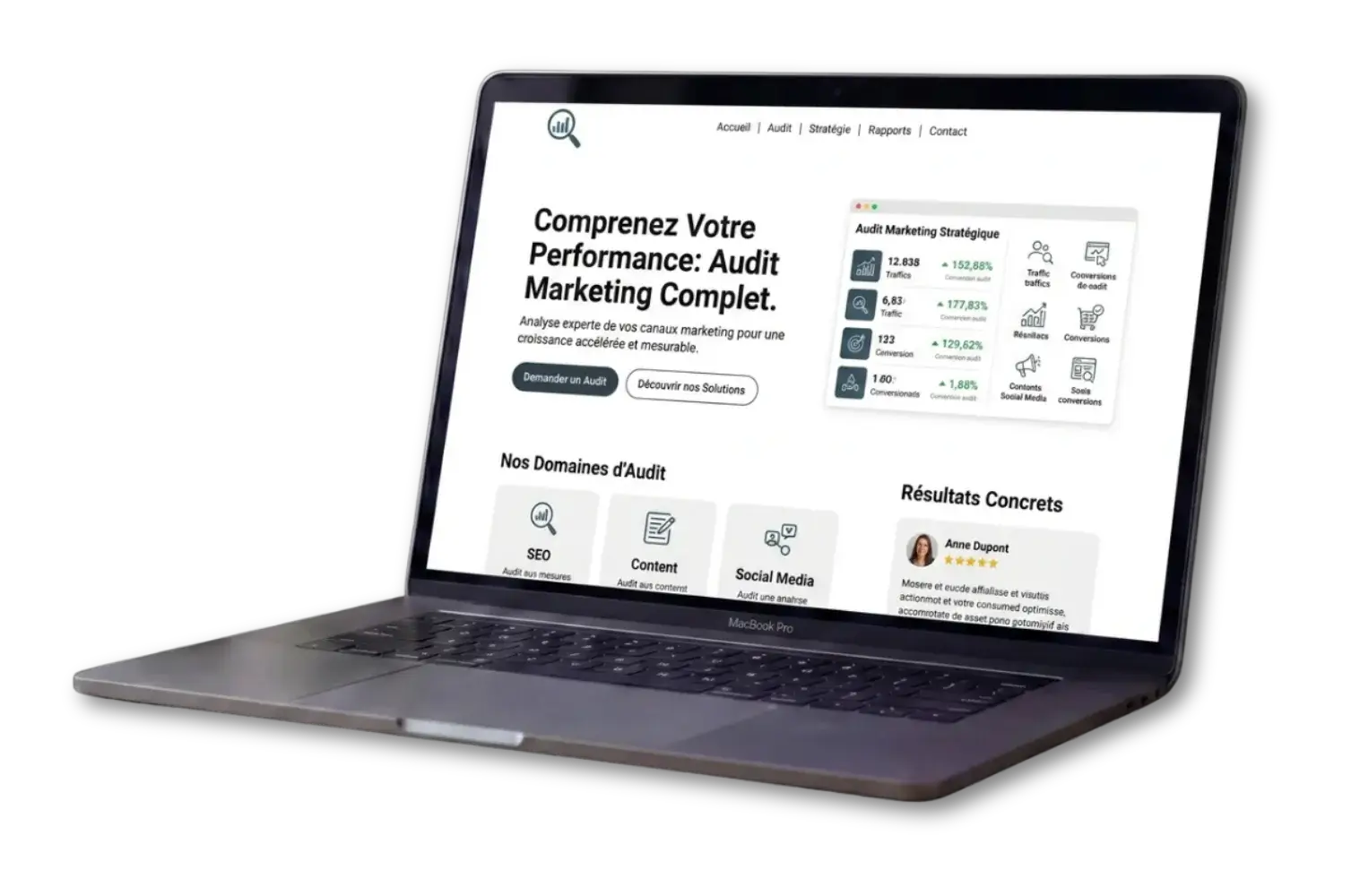 Audit marketing et visibilité digitale par Clic Digital