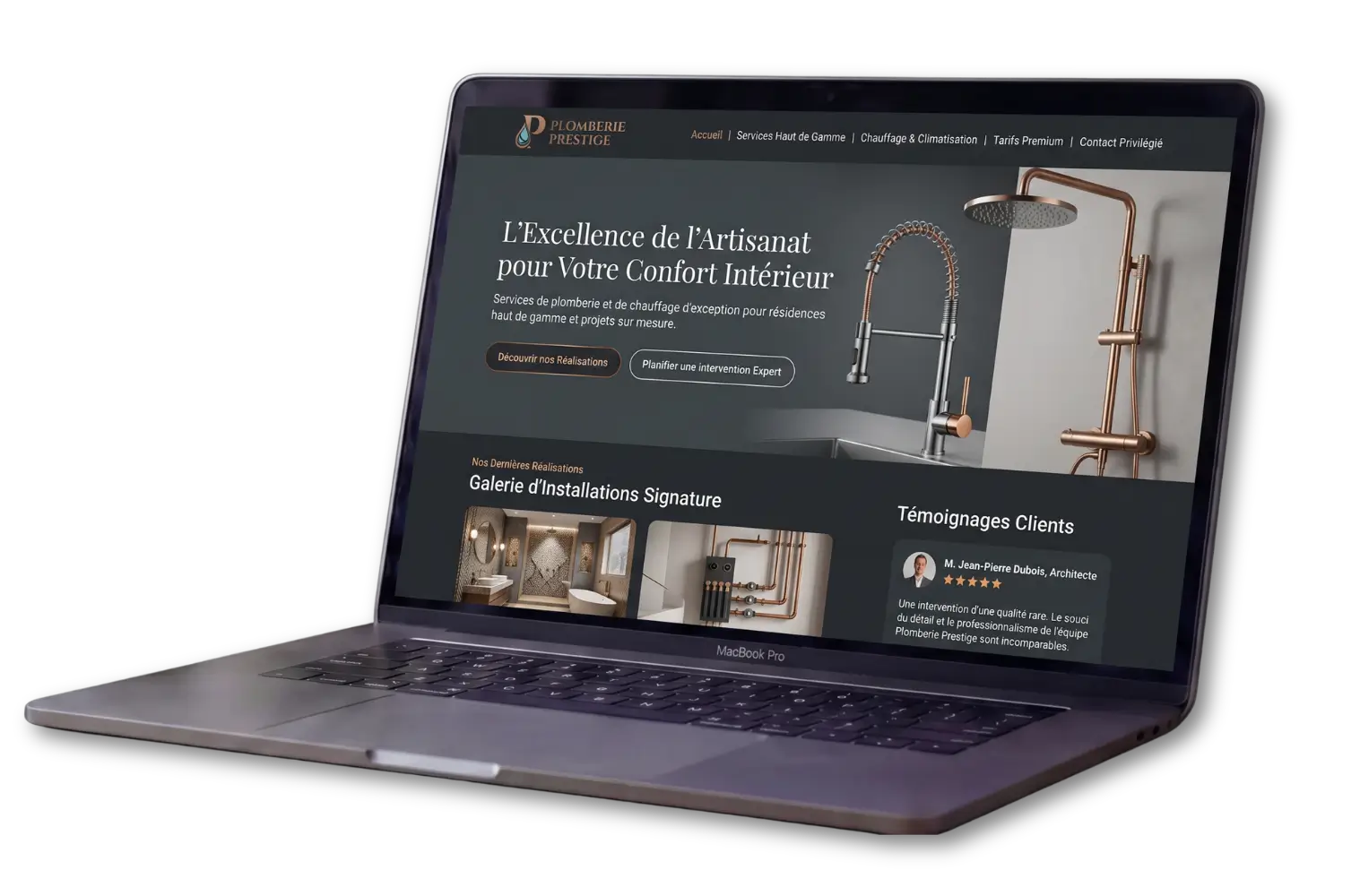 Refonte de site web professionnel